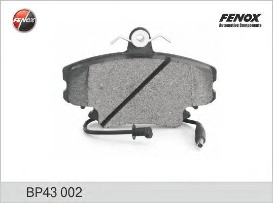 Комплект тормозных колодок, дисковый тормоз FENOX BP43002