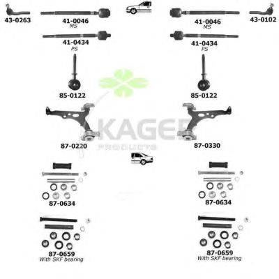 Подвеска колеса KAGER 800339