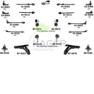 Подвеска колеса KAGER 801024