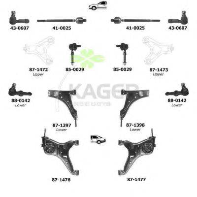 Подвеска колеса KAGER 801109