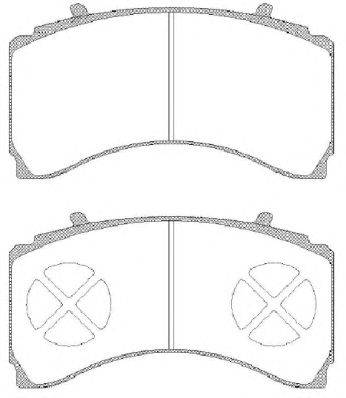 Комплект тормозных колодок, дисковый тормоз KAWE JCA1479.00