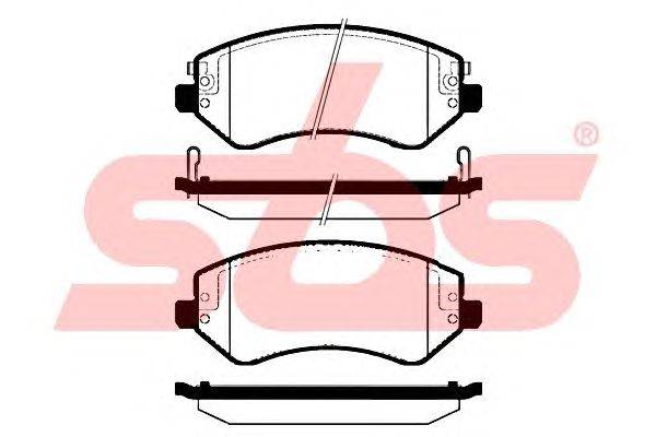 Комплект тормозных колодок, дисковый тормоз sbs 1501229318