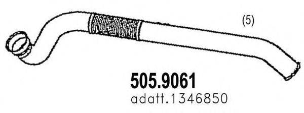 Труба выхлопного газа ASSO 505.9061