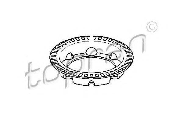 Зубчатый диск импульсного датчика, противобл. устр. TOPRAN 109 482