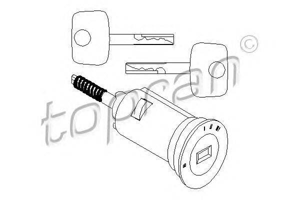 Замок, замок-выключатель TOPRAN 201 793