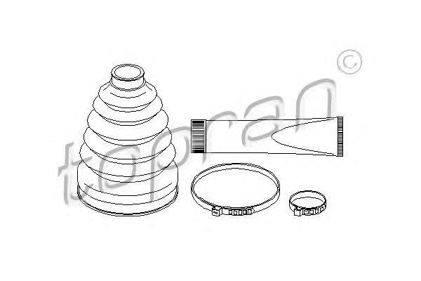 Комплект пылника, приводной вал TOPRAN 301 237
