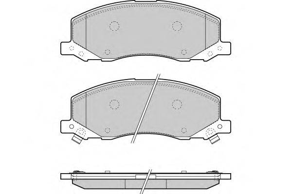 Комплект тормозных колодок, дисковый тормоз E.T.F. 12-1378
