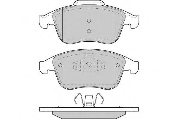Комплект тормозных колодок, дисковый тормоз E.T.F. 12-1430