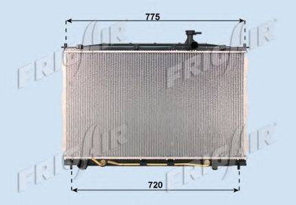 Радиатор, охлаждение двигателя FRIGAIR 0128.3110