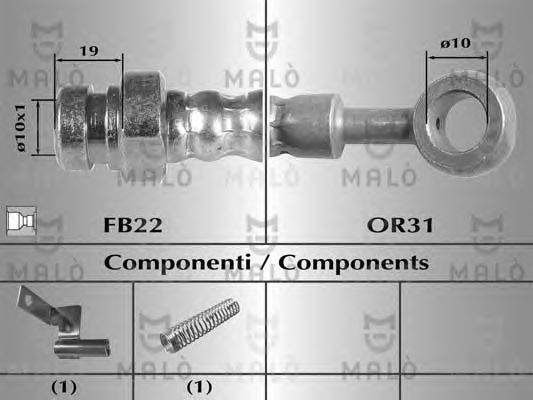 Тормозной шланг MALÒ 80479