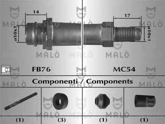 Тормозной шланг MALÒ 80697