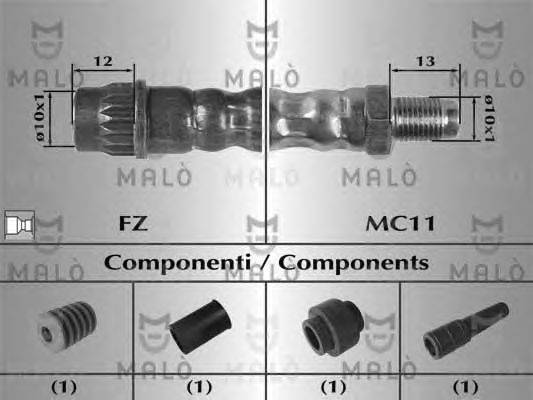 Тормозной шланг MALÒ 80835