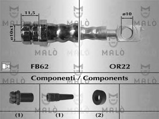 Тормозной шланг MALÒ 81011