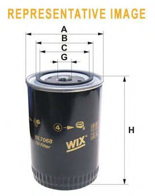 Масляный фильтр WIX FILTERS WL7068