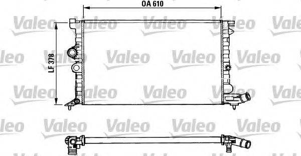 Радиатор, охлаждение двигателя VALEO 731009