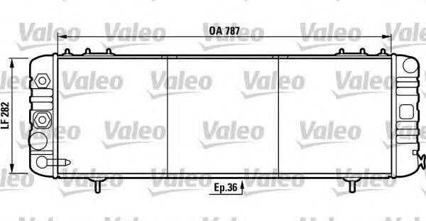 Радиатор, охлаждение двигателя VALEO 732258