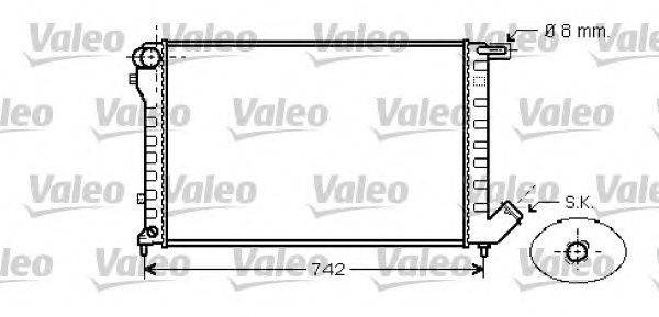 Радиатор, охлаждение двигателя VALEO 734456