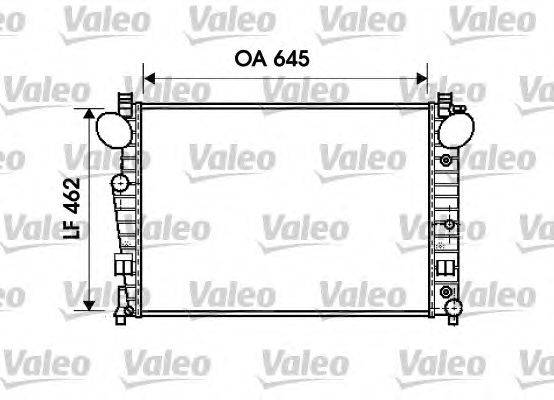 Радиатор, охлаждение двигателя VALEO 734801