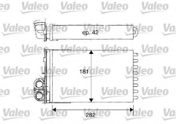 Теплообменник, отопление салона VALEO 812181