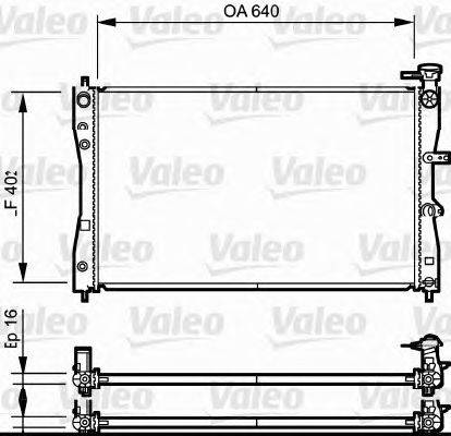 Радиатор, охлаждение двигателя VALEO 735055