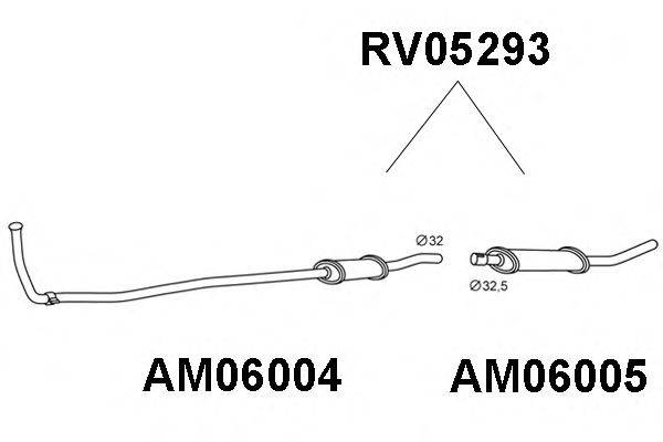 Глушитель выхлопных газов конечный VENEPORTE RV05293