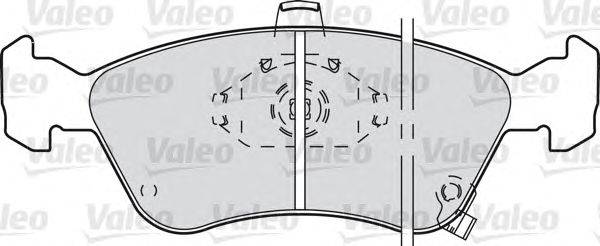Комплект тормозных колодок, дисковый тормоз VALEO 21976