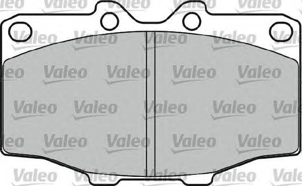 Комплект тормозных колодок, дисковый тормоз VALEO 598921