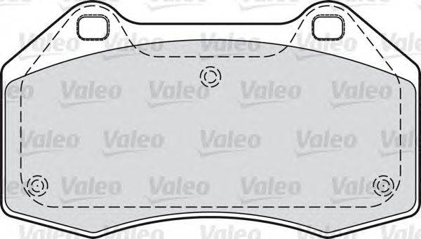 Комплект тормозных колодок, дисковый тормоз VALEO 598861
