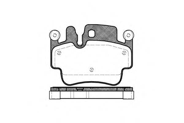 Комплект тормозных колодок, дисковый тормоз WOKING P8823.10