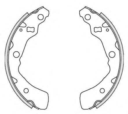 Комплект тормозных колодок WOKING Z4434.00