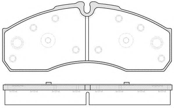 Комплект тормозных колодок, дисковый тормоз NISSAN 41060MB625