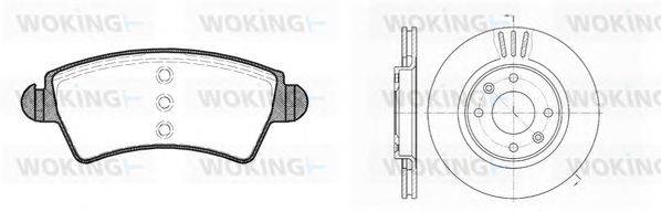 Комплект тормозов, дисковый тормозной механизм WOKING 86263.01