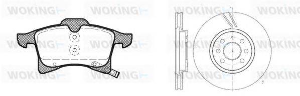 Комплект тормозов, дисковый тормозной механизм WOKING 811363.01