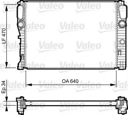 Радиатор, охлаждение двигателя VALEO 735382