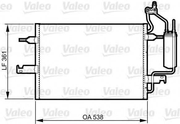 Конденсатор, кондиционер VALEO 817798