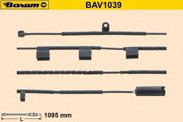 Сигнализатор, износ тормозных колодок BARUM BAV1039