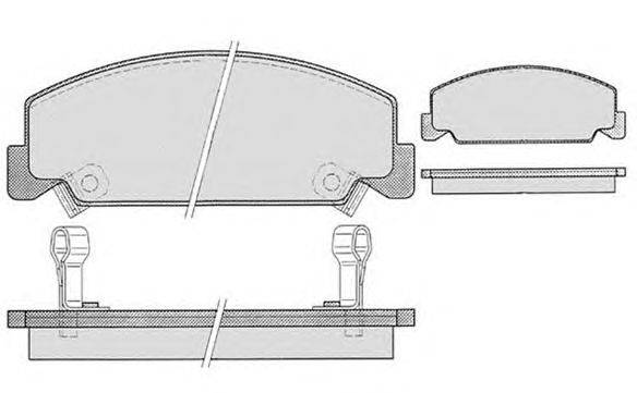 Комплект тормозных колодок, дисковый тормоз RAICAM 21330