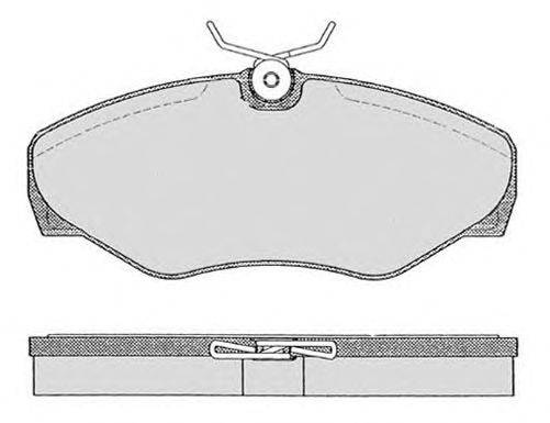 Комплект тормозных колодок, дисковый тормоз CIFAM 2203380