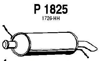 Глушитель выхлопных газов конечный FENNO P1825