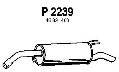 Глушитель выхлопных газов конечный FENNO P2239