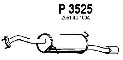 Глушитель выхлопных газов конечный FENNO P3525