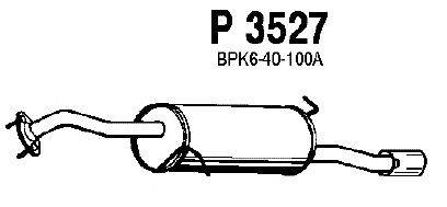 Глушитель выхлопных газов конечный FENNO P3527