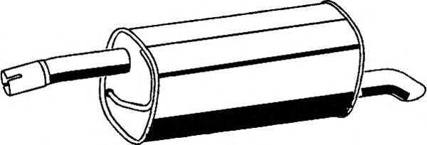 Глушитель выхлопных газов конечный ASMET 07180