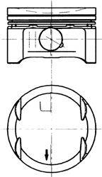 Поршень KOLBENSCHMIDT 94398630