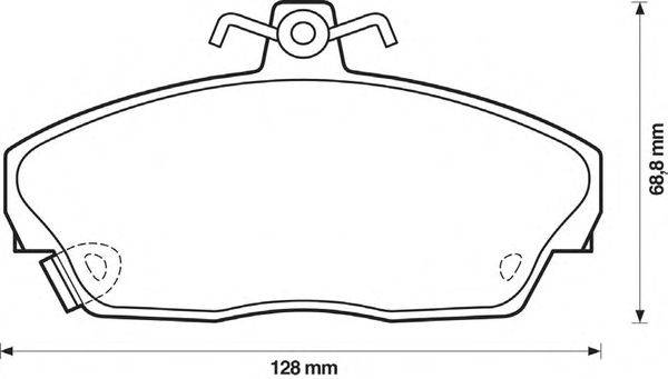 Комплект тормозных колодок, дисковый тормоз STOP 21515