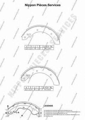 Комплект тормозных колодок NPS LS1179