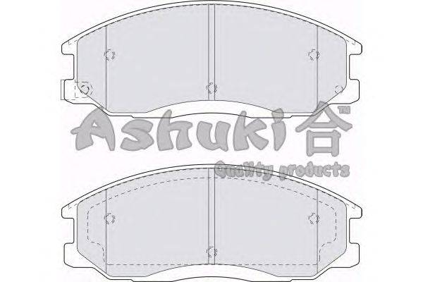 Комплект тормозных колодок, дисковый тормоз ASHUKI 1080-6250J