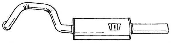 Глушитель выхлопных газов конечный SIGAM 16620