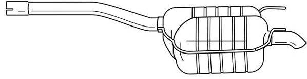 Глушитель выхлопных газов конечный SIGAM 35629