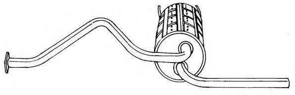 Глушитель выхлопных газов конечный SIGAM 38639